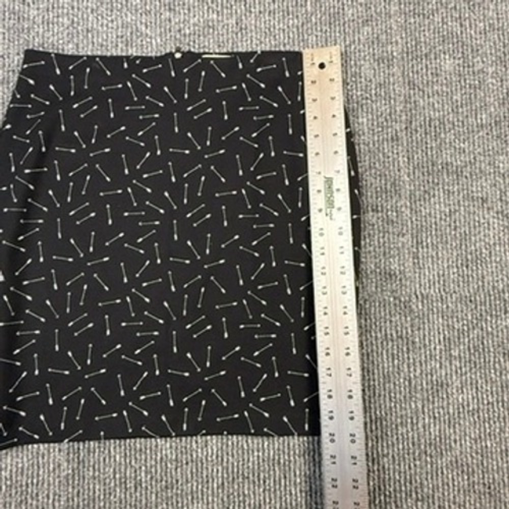 Maison Jules Womens Black White Arrow Print Pencil Skirt Size L HO15 s/40055 - Picture 7 of 10